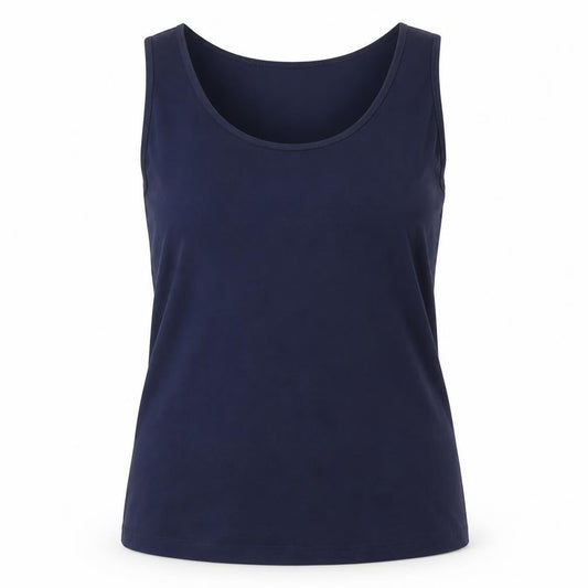 Womens UK Size M CC Blue Basic Tank