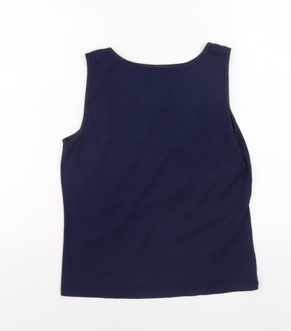 Womens UK Size M CC Blue Basic Tank