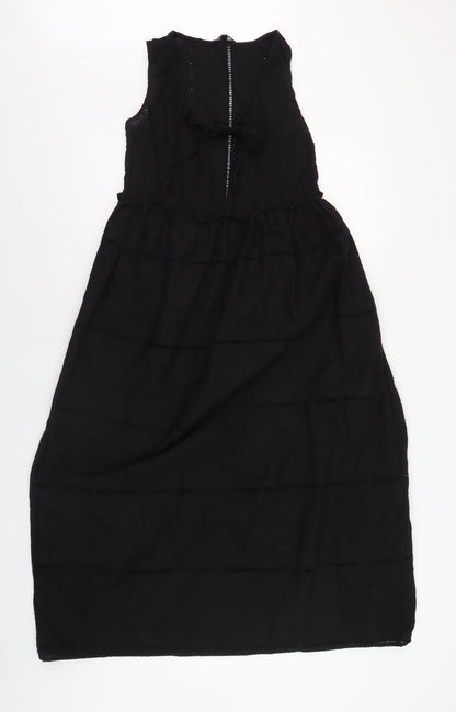 Debenhams Women's Black Sleeveless Cotton Dress