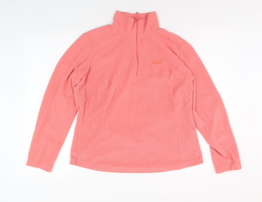 Womens UK Size XL Jack Wolfskin Pink Pullover Sweatshirt