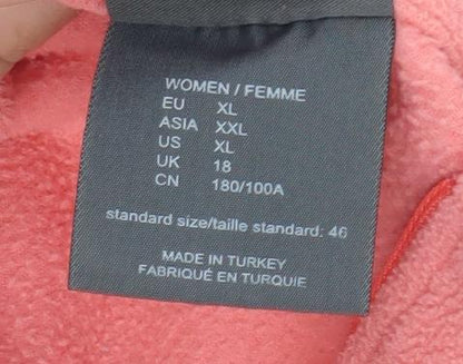 Womens UK Size XL Jack Wolfskin Pink Pullover Sweatshirt