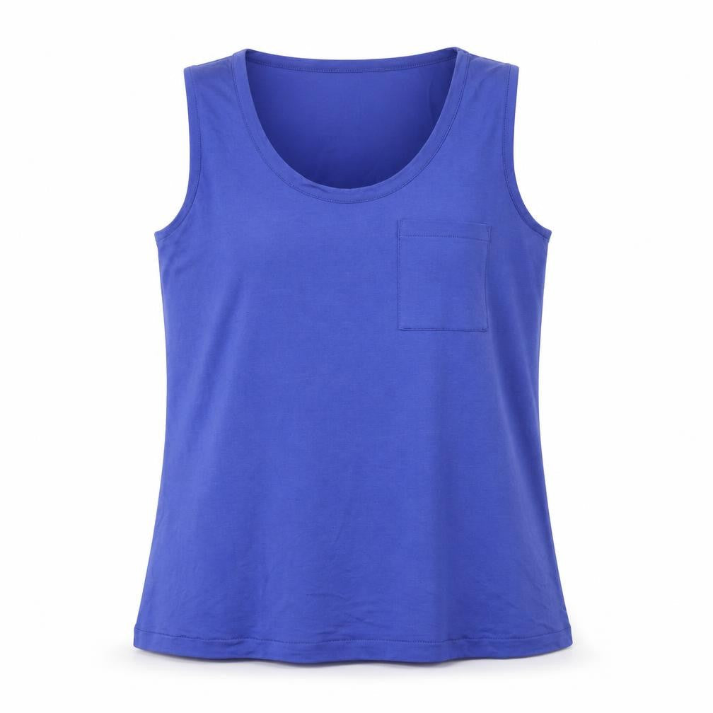 Womens UK Size M Jaeger Blue Basic Tank