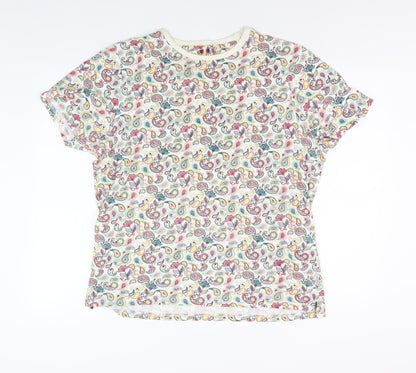 Soviet Unisex Multicoloured Paisley T-Shirt XL