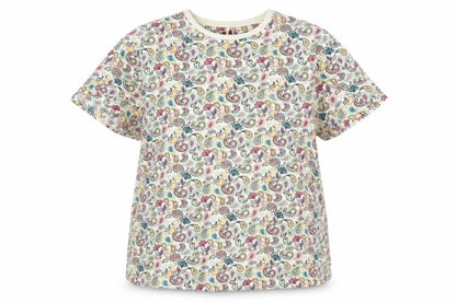 Front view of Soviet unisex multicoloured paisley t-shirt xl