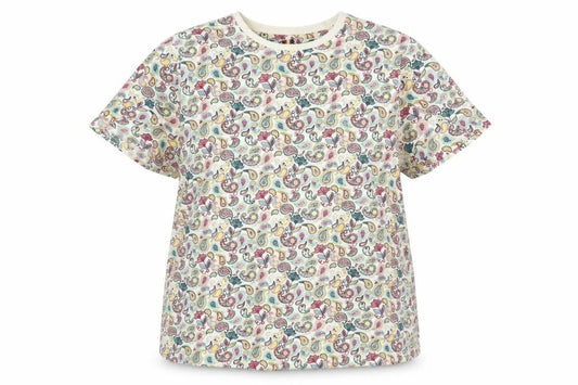 Front view of Soviet unisex multicoloured paisley t-shirt xl