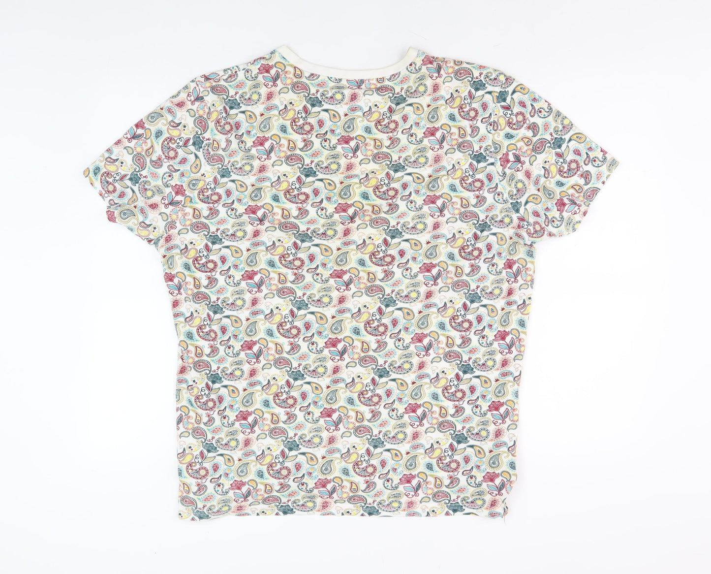 Soviet Unisex Multicoloured Paisley T-Shirt XL