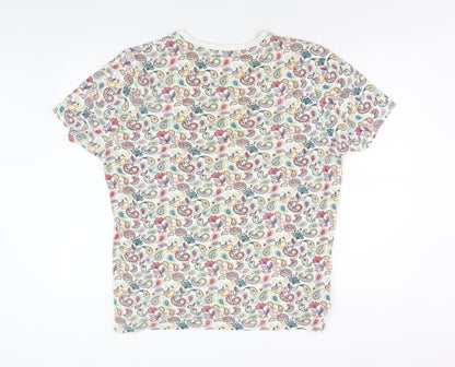 Soviet Unisex Multicoloured Paisley T-Shirt XL