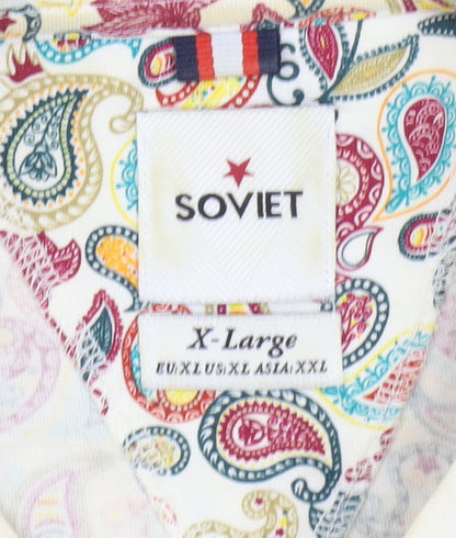 Soviet Unisex Multicoloured Paisley T-Shirt XL