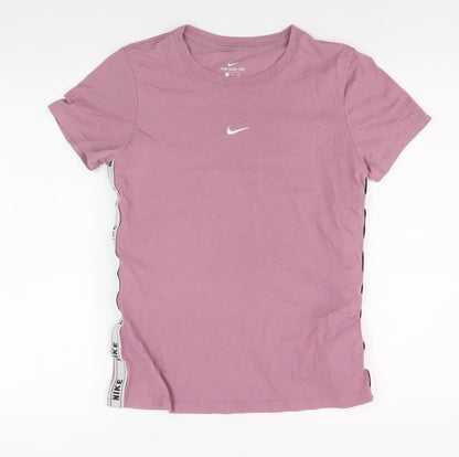 Nike Unisex Pink Crew Neck Short Sleeve T-Shirt Small