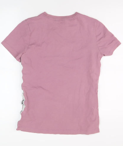 Nike Unisex Pink Crew Neck Short Sleeve T-Shirt Small