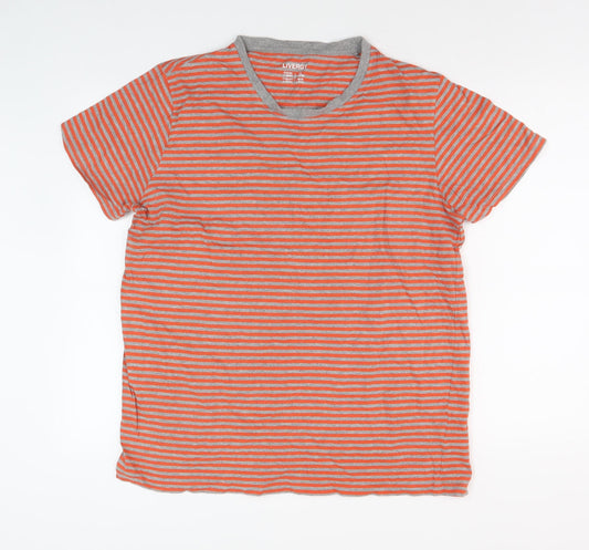 Livergy Men's Multicoloured Striped T-Shirt L