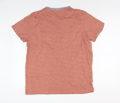 Livergy Men's Multicoloured Striped T-Shirt L