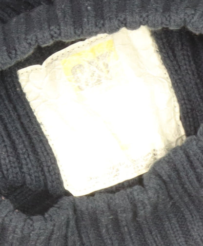 Caterpillar Men's Blue Pullover Jumper, Logo, Knit