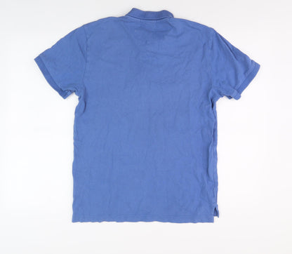 Jaeger Men's Blue Polo Shirt, Size S, Casual Style