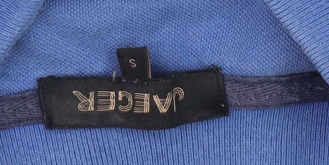 Jaeger Men's Blue Polo Shirt, Size S, Casual Style