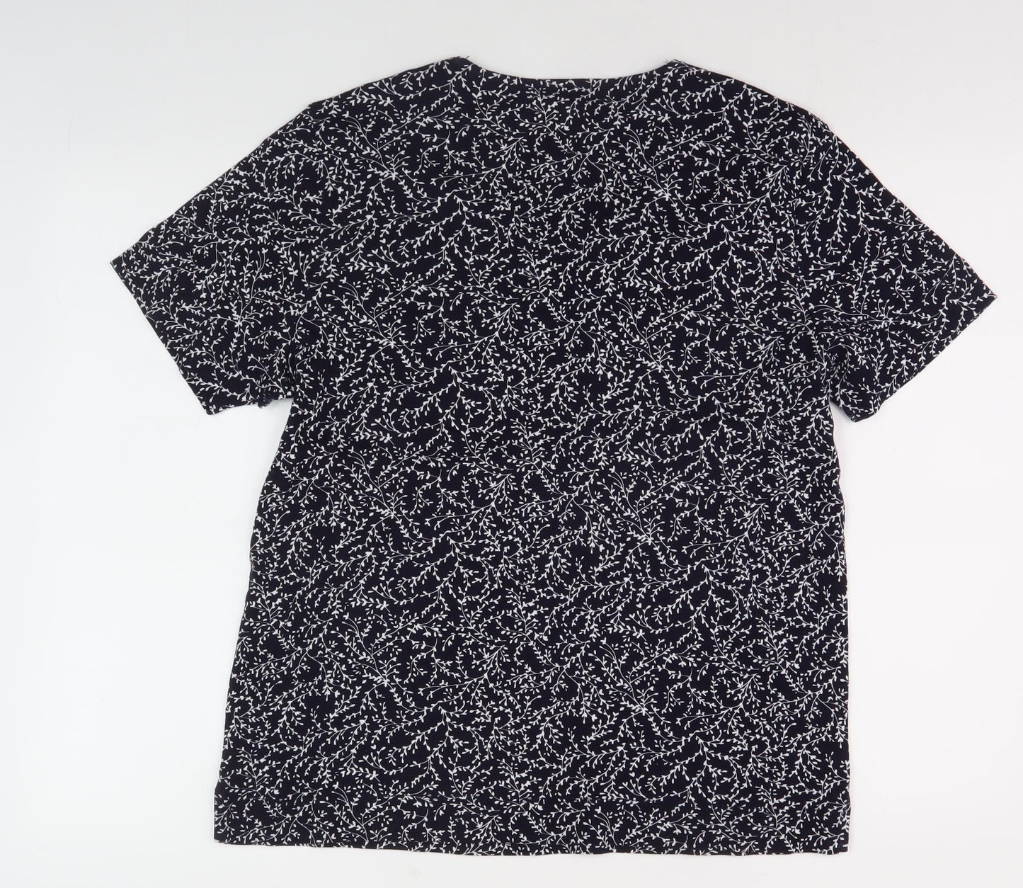 Womens UK Size 14 TIGI Black Basic T-Shirt