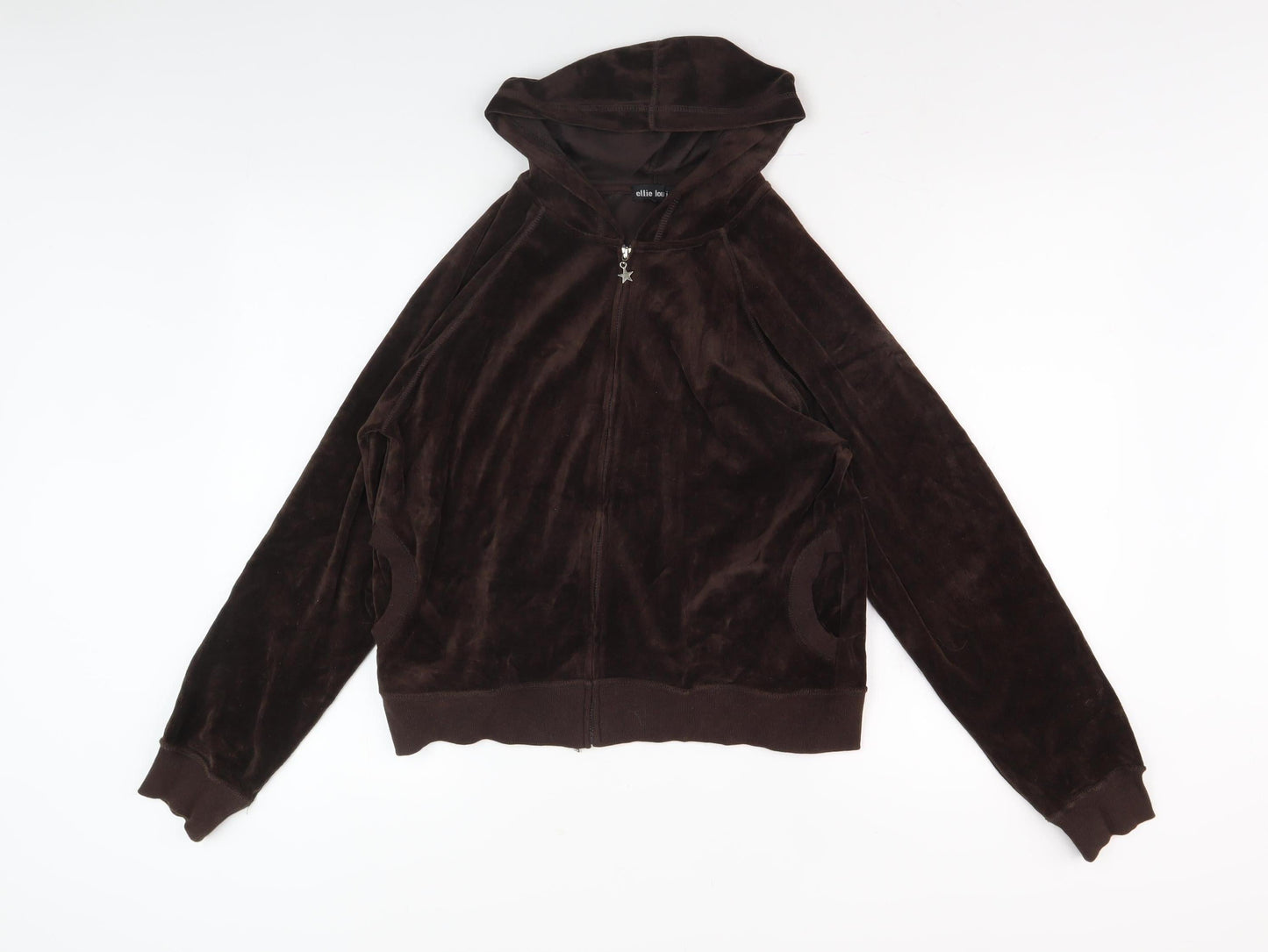 Womens UK Size 12/14 ellie louise Brown Basic Jacket