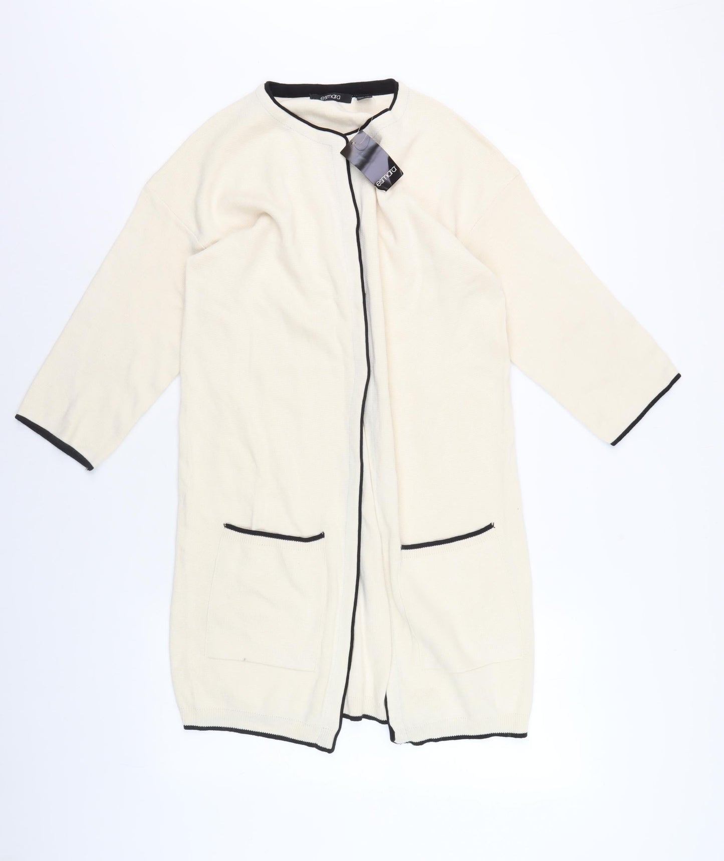 Womens UK Size S ESMARA Ivory Cardigan Jumper