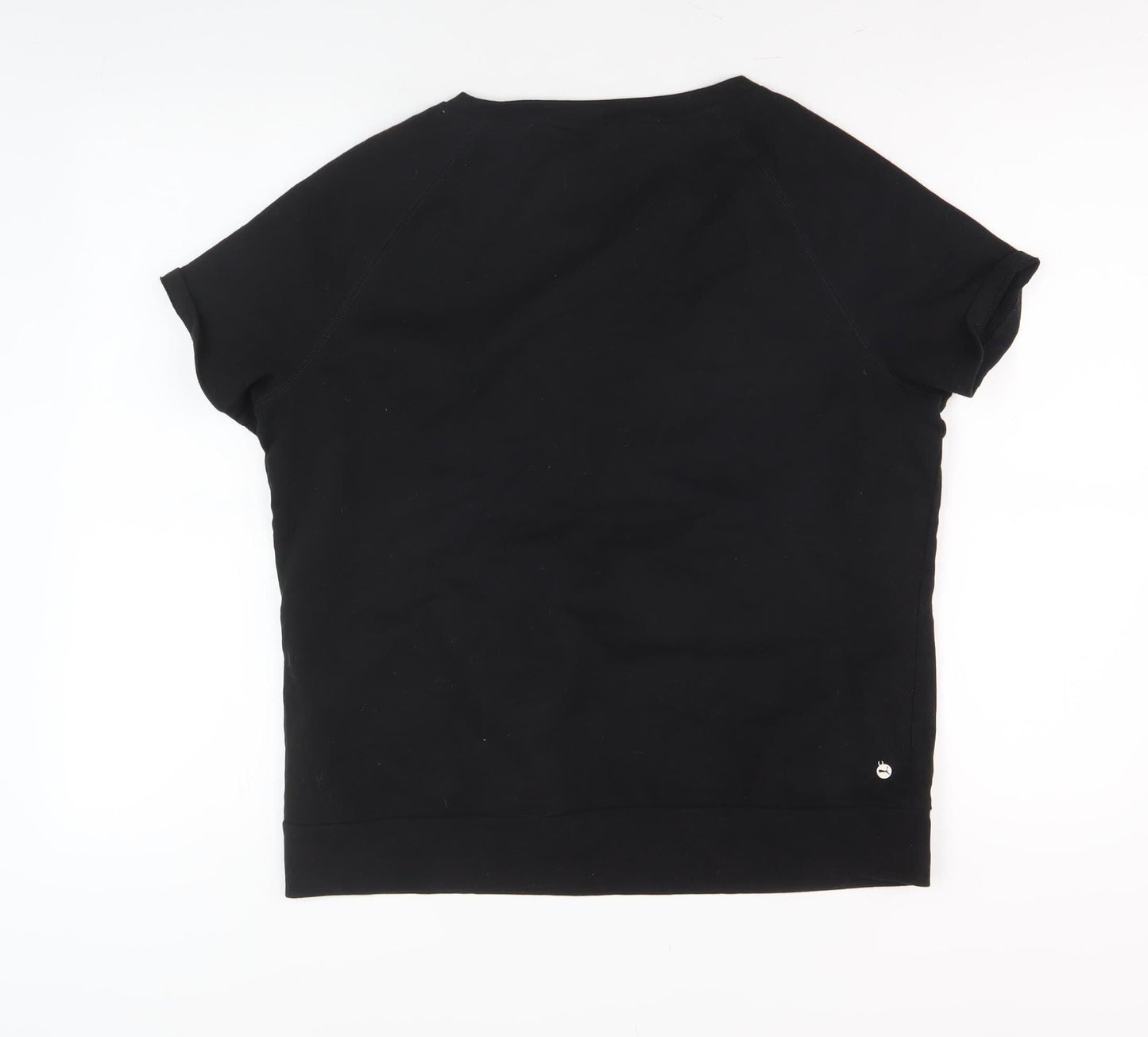 Puma Men's Black L Crew Neck T-Shirt Cotton Blend