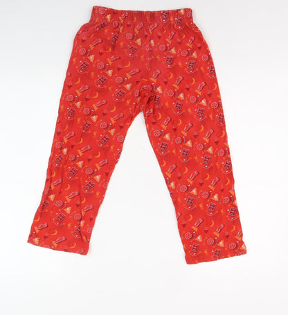 LFC Boys Red Elastic Waist Football Trousers 7-8 Years