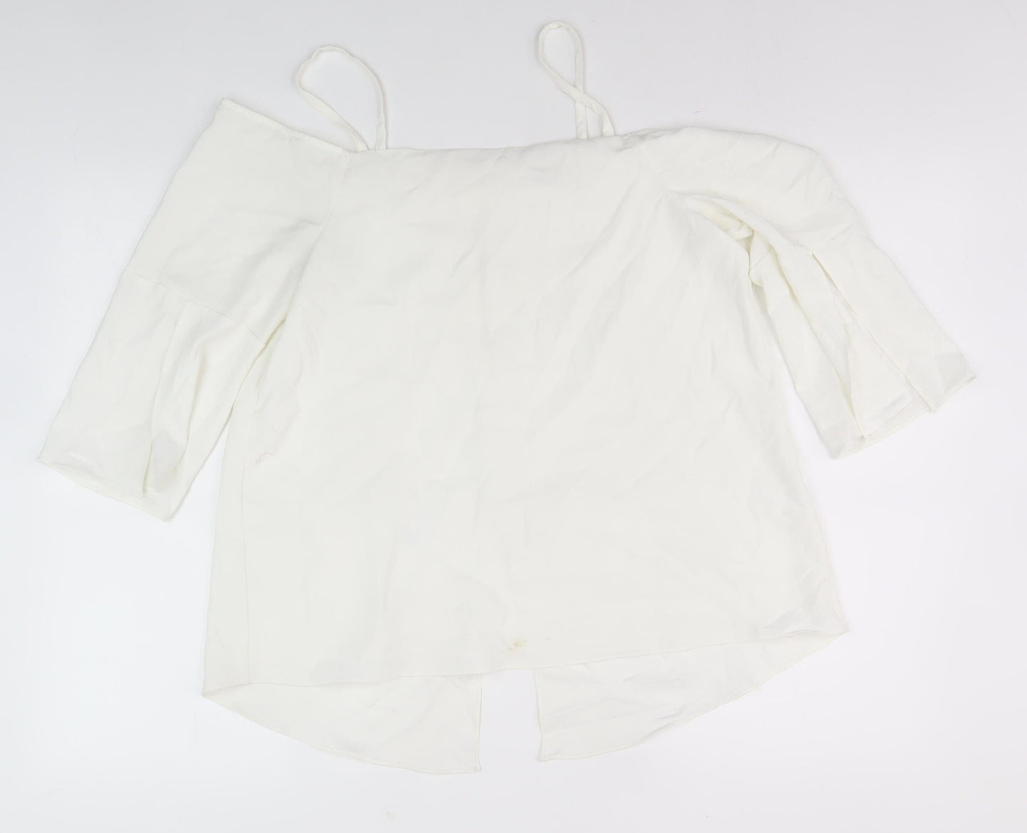 Womens UK Size 12 River Island White Basic Blouse