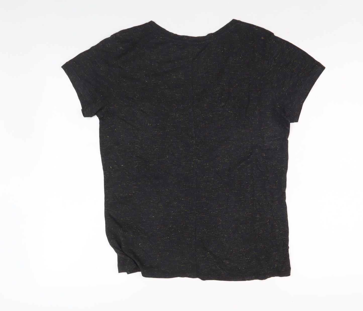 Womens UK Size 8 Superdry Black Basic T-Shirt