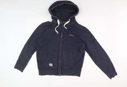 Mens UK Size M Drift King Blue Basic Jacket