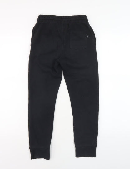 Converse Boys Black Jogger Trousers Size S Elastic Waist