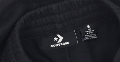 Converse Boys Black Jogger Trousers Size S Elastic Waist