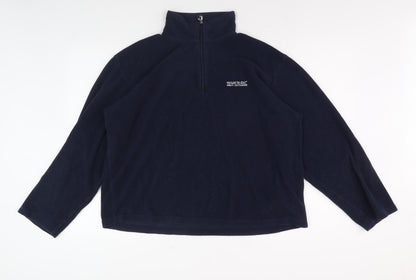 Mens UK Size XL Regatta Blue 1/4 Zip Sweatshirt