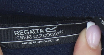 Mens UK Size XL Regatta Blue 1/4 Zip Sweatshirt