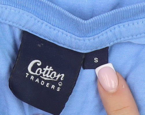 Mens UK Size S Cotton Traders Blue  T-Shirt