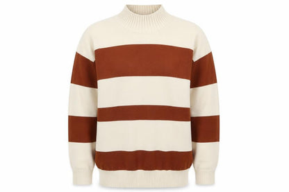 Cashel Men's Small Brown Mock Neck Pullover Jumper