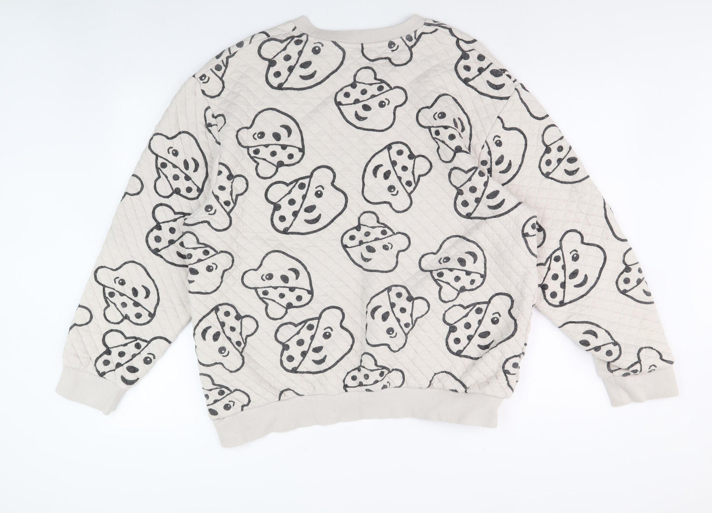 George Women's Beige Animal Print Sweatshirt, Size L