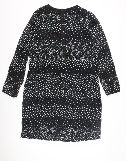 Sosandar Women's Black Polka Dot Dress Size 14