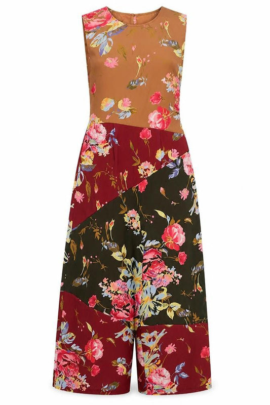 ASOS Women's Multicoloured Floral Jumpsuit, Size 10