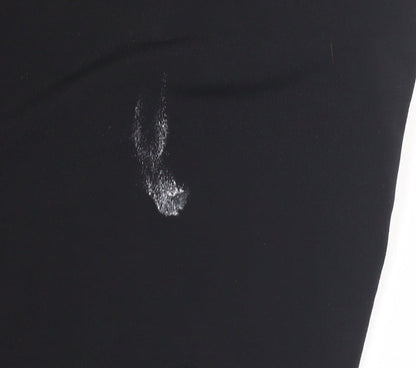 Womens UK Size M Zara  Casual Black Trousers