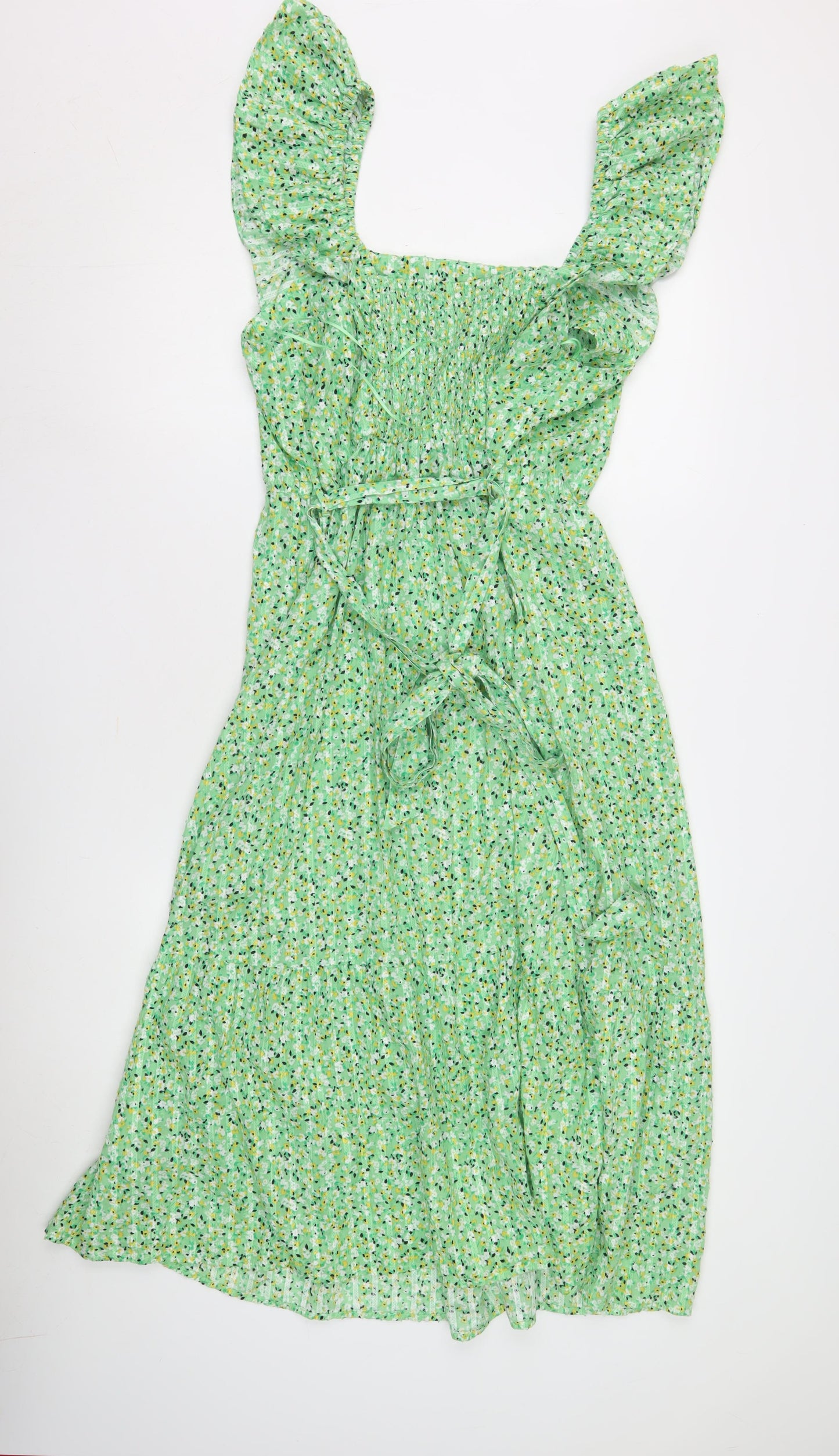 Marks and Spencer Women's Green Floral Midi Dress