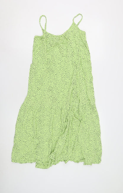 Marks and Spencer Green Polka Dot Strappy Dress