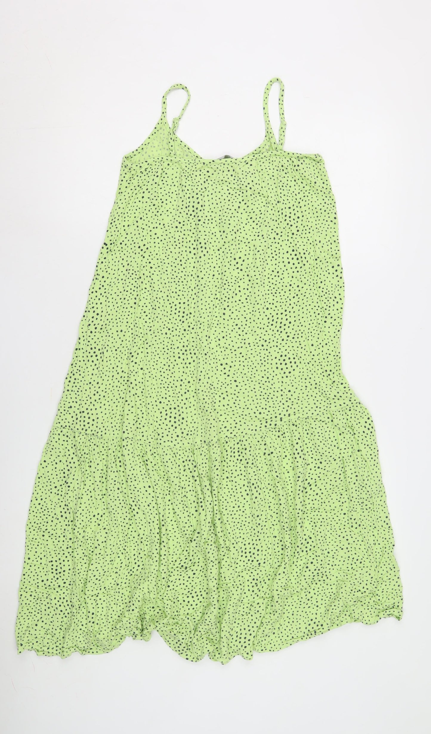 Marks and Spencer Green Polka Dot Strappy Dress
