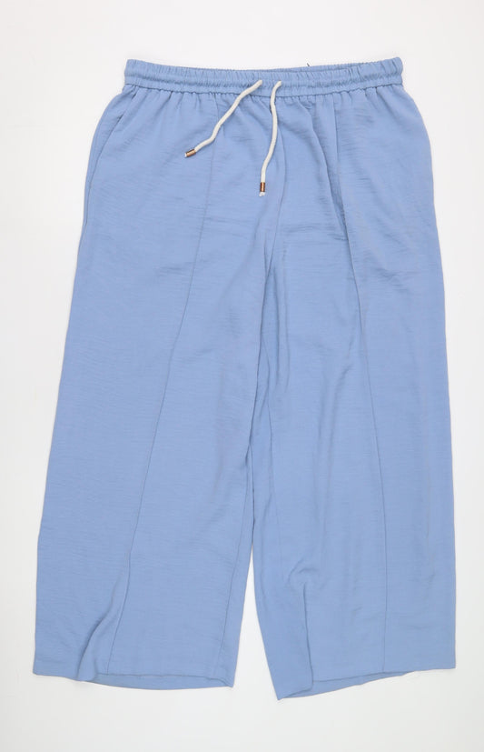 Womens UK Size 20 Yours Relaxed Fit Casual Blue Trousers