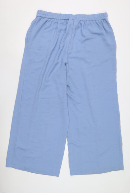 Womens UK Size 20 Yours Relaxed Fit Casual Blue Trousers