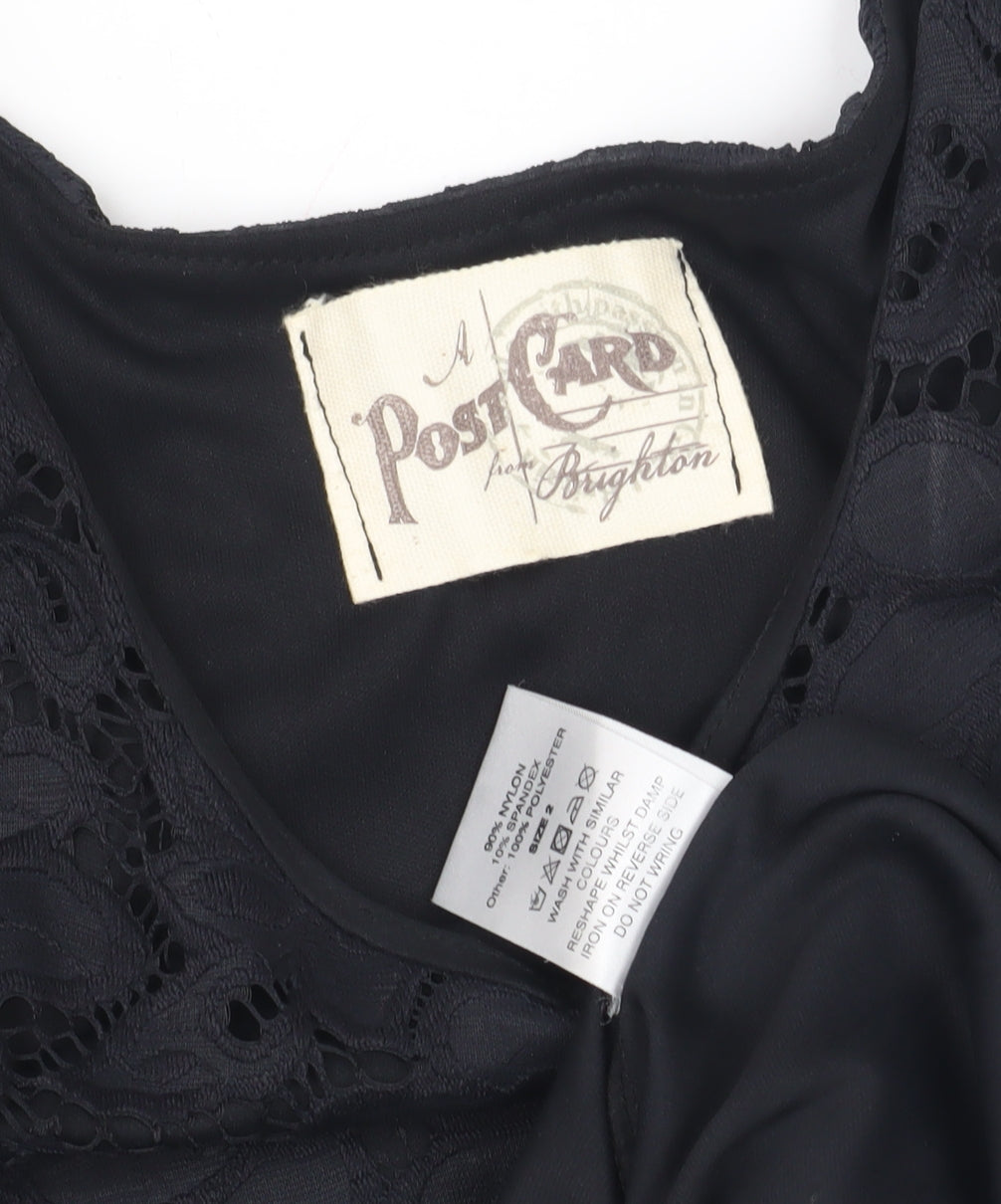 A Postcard from Brighton Women's Black Lace Dress