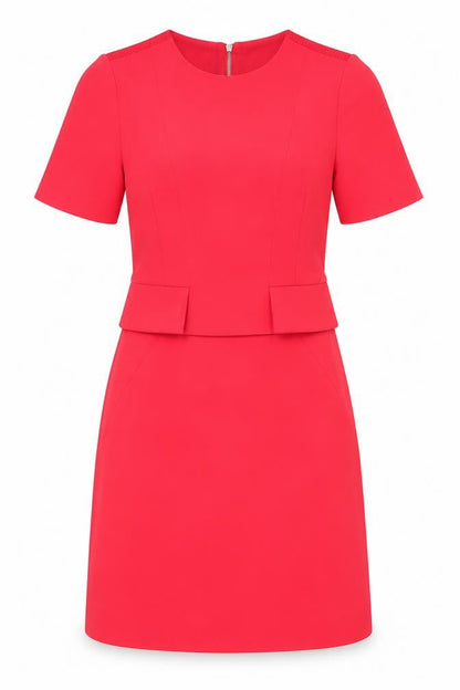 Whistles Women's Red Shift Dress, Size 4, Knee Length, Formal