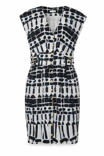 Whistles Women's Geometric Short Dress, Size 8