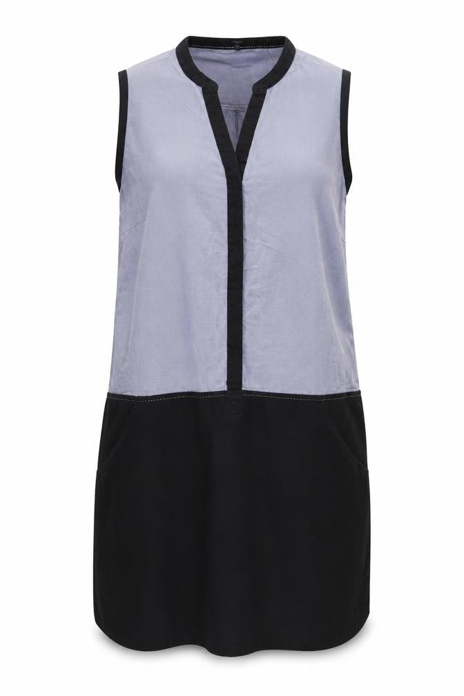 Next Women's Black and Grey Colourblock Dress Size 14