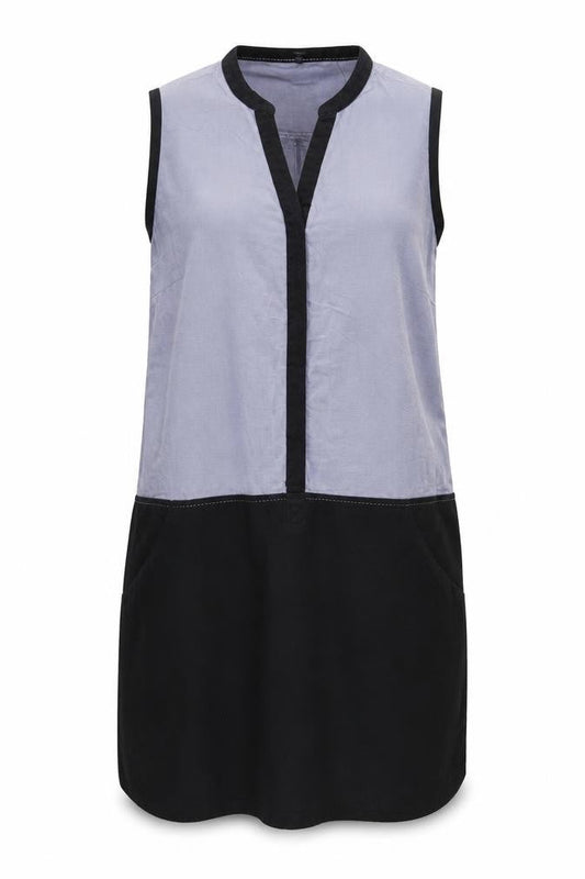 Next Women's Black and Grey Colourblock Dress Size 14