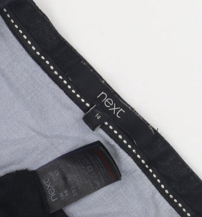 Next Women's Black and Grey Colourblock Dress Size 14