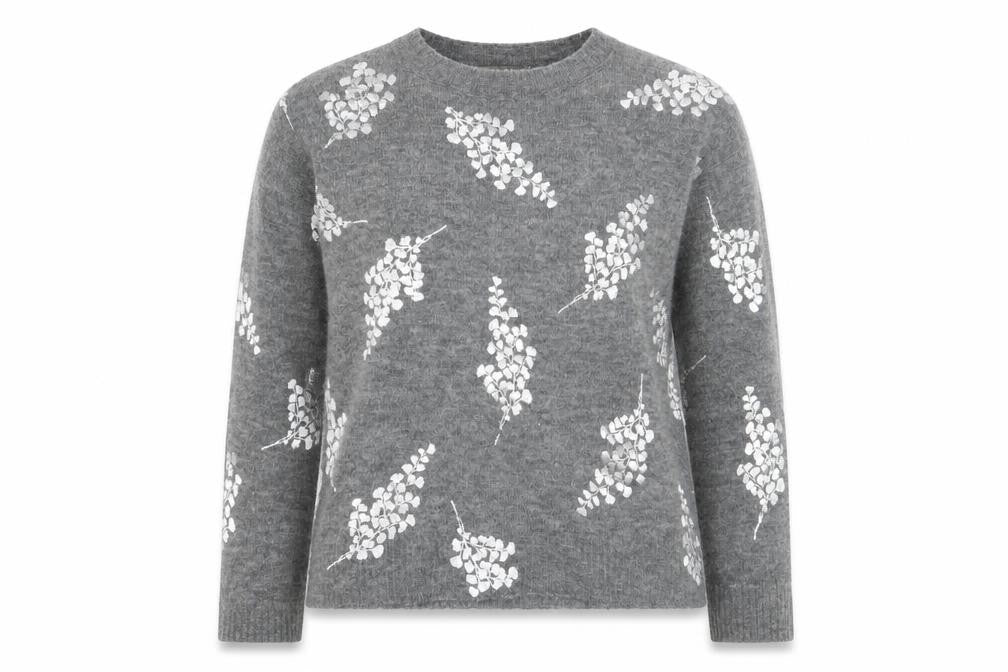 Womens UK Size S Oasis Grey Pullover Jumper