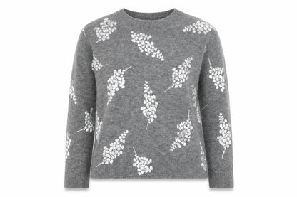 Womens UK Size S Oasis Grey Pullover Jumper